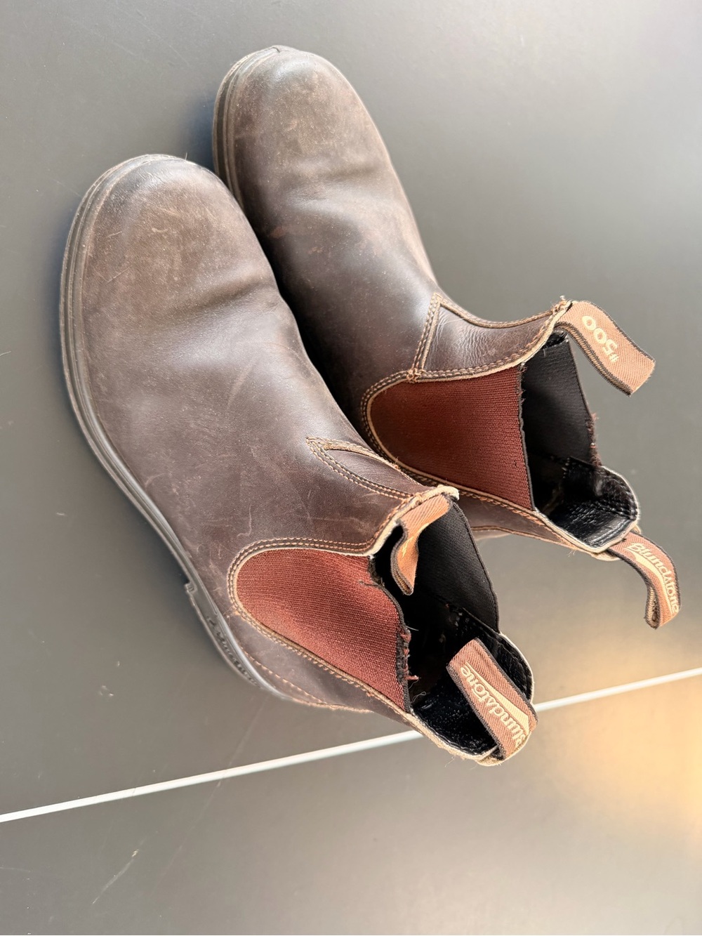 Blundstone Men’s Chukka Boots in Brown with Rust Elastic